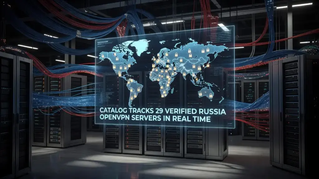 Catalog Tracks 29 Verified Russia OpenVPN Servers in Real Time